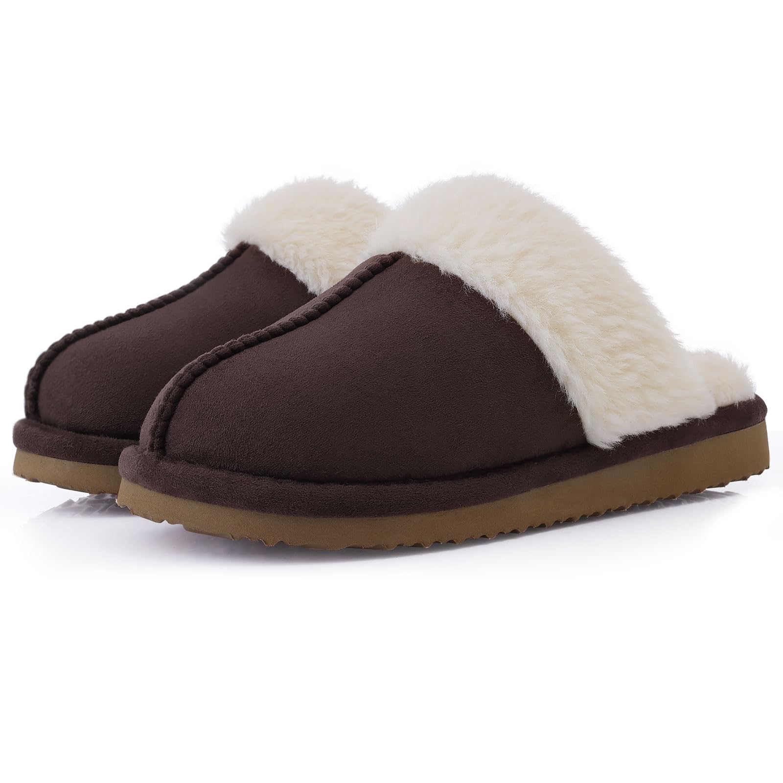 Sewing House - Litfun inverno fuzzy chinelos femininos de