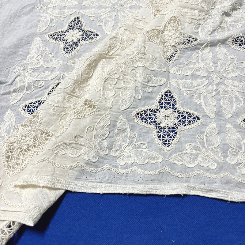 Tecido de Algodão com Bordado  - Sewing Eyelet Fabric avaliação e preço