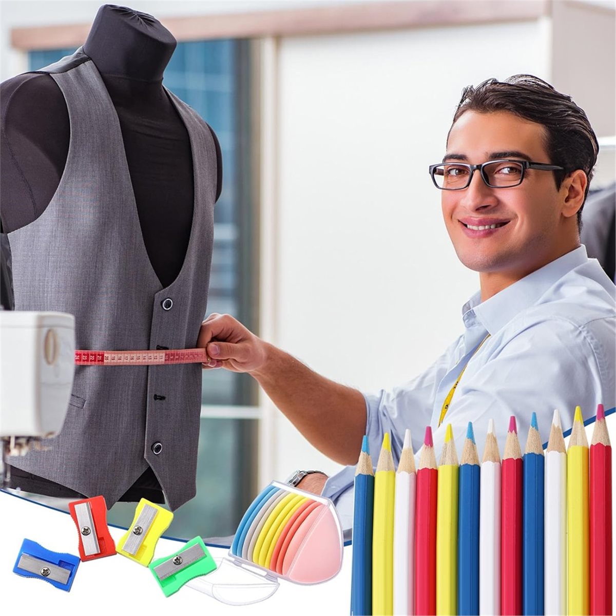 【AT48】 NOVO Conjunto de 20 Peç - Tailor Chalk Marker avaliação e preço