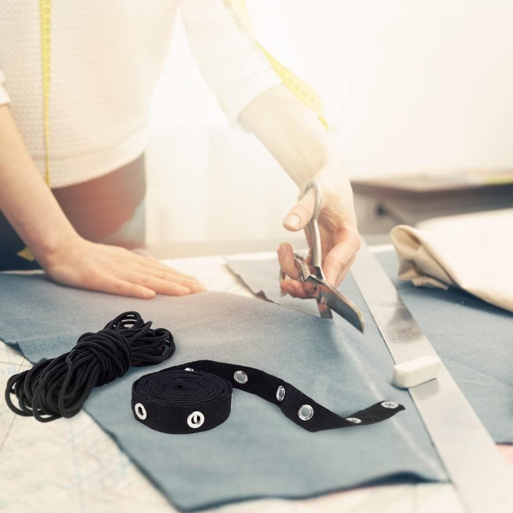 3 Jardas de Fita de Ilhós Pret - Sewing Eyelet Fabric avaliação e preço